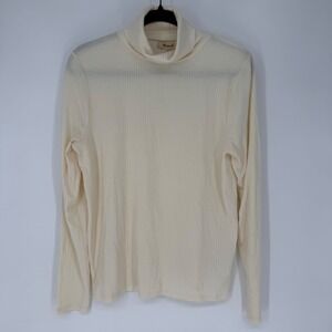 MADEWELL RIBBED TURTLENECK TOP NWT 1X